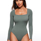 Butterluxe Square Neck Long Sleeve Bodysuits