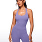 Butterluxe Halter Backless Athletic Rompers 6''