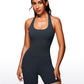 Butterluxe Halter Backless Athletic Rompers 6''