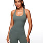 Butterluxe Halter Backless Athletic Rompers 6''