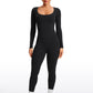 Butterluxe Scoop Neck Long Sleeve Jumpsuits  25"