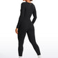 Butterluxe Scoop Neck Long Sleeve Jumpsuits  25"