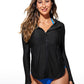 UPF 50+ Zip Front Rash Guard