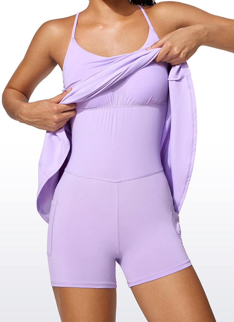 UPF 50+ Shorts Lined Built-in Bra Tennis Dress