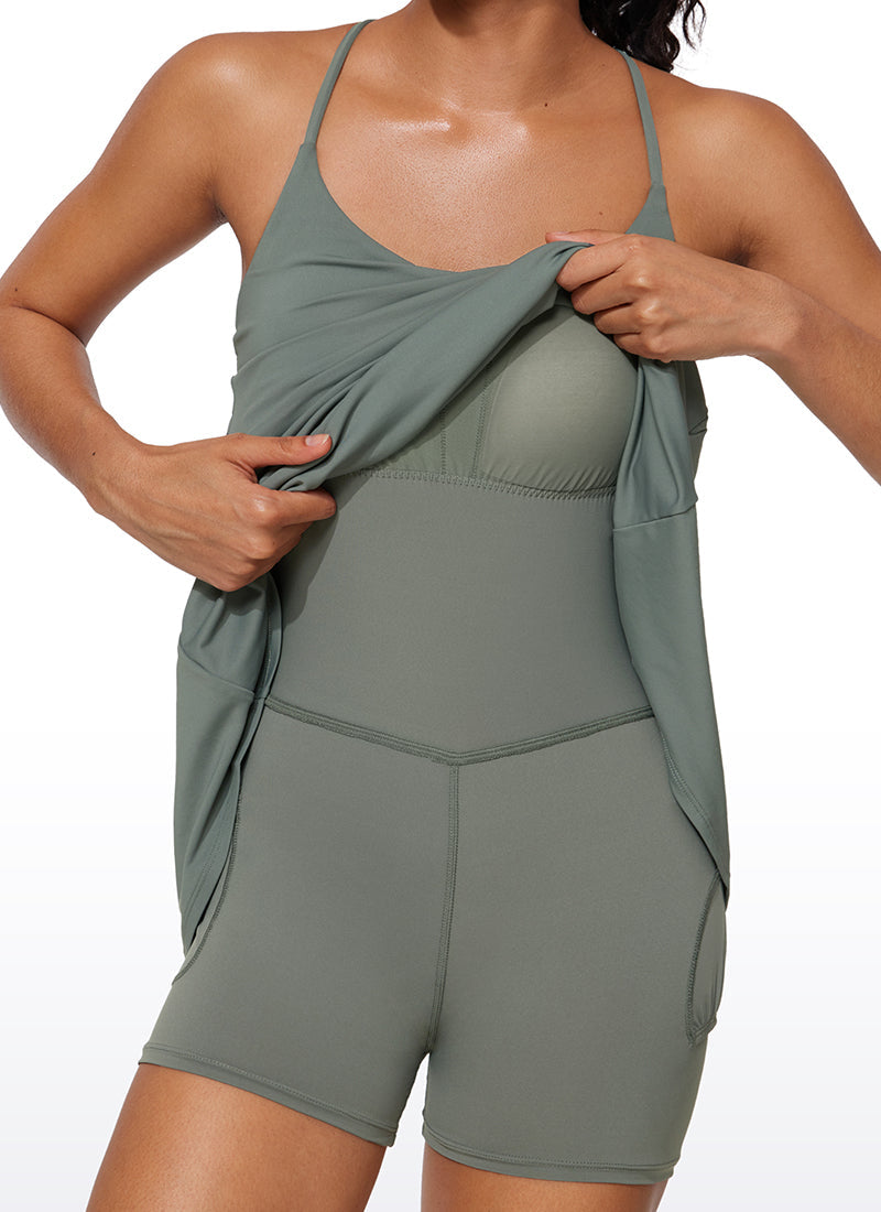 UPF 50+ Shorts Lined Built-in Bra Tennis Dress