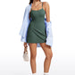 Butterluxe Spaghetti Strap Athletic Casual Short Dresses