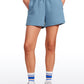 Cotton High Rise Sweat Shorts 4''