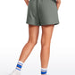 Cotton High Rise Sweat Shorts 4''