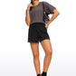 Ribbed High Rise Sweat Shorts 3''