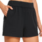 Ribbed High Rise Sweat Shorts 3''