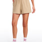 Ribbed High Rise Sweat Shorts 3''