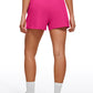 Ribbed High Rise Sweat Shorts 3''