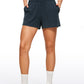 Ribbed High Rise Sweat Shorts 3''