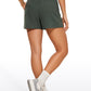 Ribbed High Rise Sweat Shorts 3''