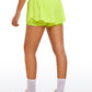 Feathery-Fit Soft High Waisted 2 in 1 Flowy Shorts 3''