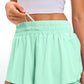 Feathery-Fit Soft High Waisted 2 in 1 Flowy Shorts 3''