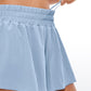 Feathery-Fit Soft High Waisted 2 in 1 Flowy Shorts 3''