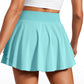 Feathery-Fit Soft V Crossover Ruffle Layered Tennis Skirts 13''