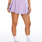 Feathery-Fit Soft V Crossover Ruffle Layered Tennis Skirts 13''