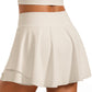 Feathery-Fit Soft V Crossover Ruffle Layered Tennis Skirts 13''