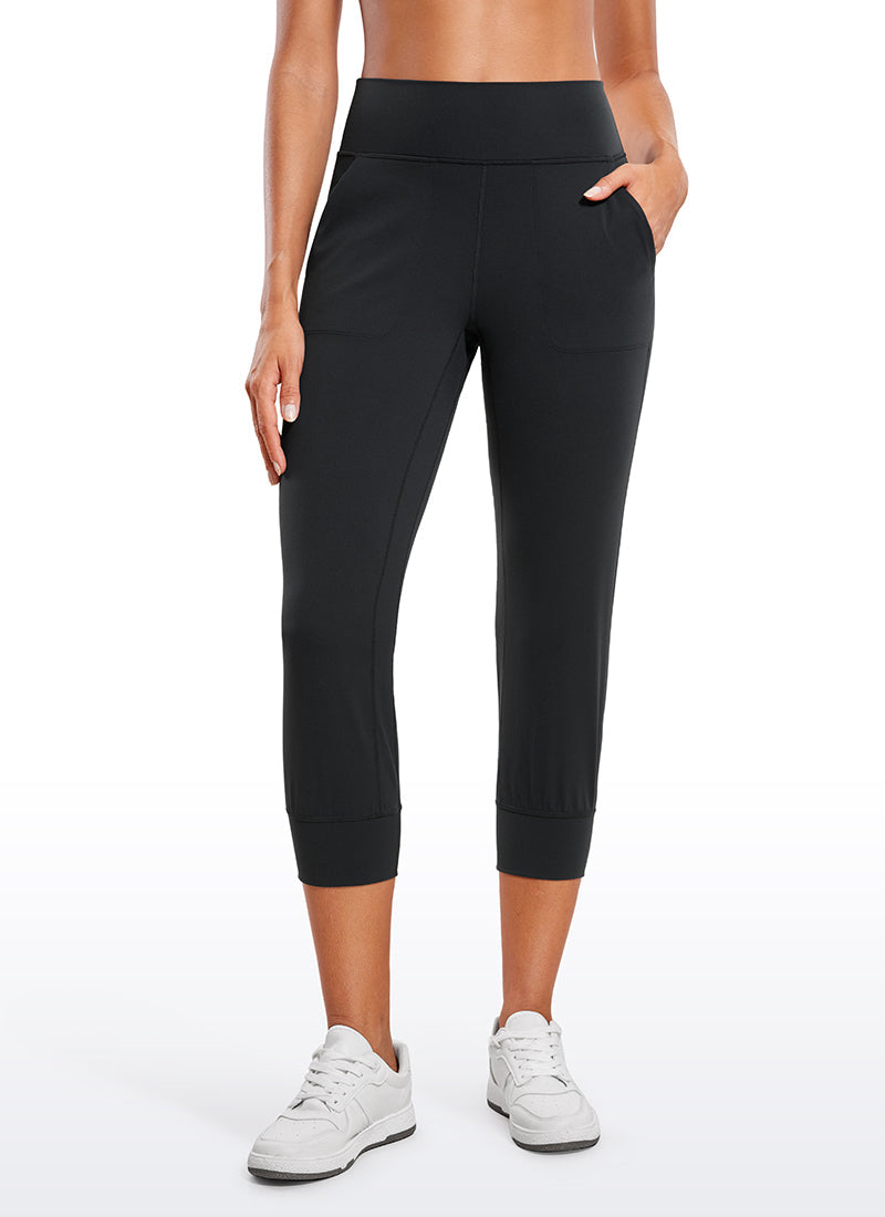 Butterluxe High Waist Cropped Joggers 23" with Pockets