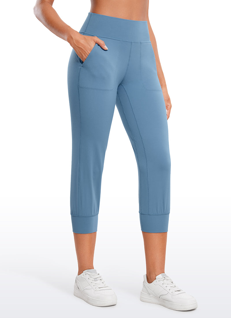 Butterluxe High Waist Cropped Joggers 23" with Pockets