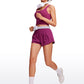 Feathery-Fit Soft High Rise Mesh Liner Shorts with Zip Pocket  2.5''