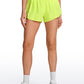 Feathery-Fit Soft High Rise Mesh Liner Shorts with Zip Pocket  2.5''