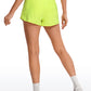 Feathery-Fit Soft High Rise Mesh Liner Shorts with Zip Pocket  2.5''