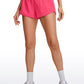 Feathery-Fit Soft High Rise Mesh Liner Shorts with Zip Pocket  2.5''