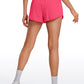 Feathery-Fit Soft High Rise Mesh Liner Shorts with Zip Pocket  2.5''