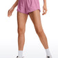 Feathery-Fit Soft High Rise Mesh Liner Shorts with Zip Pocket  2.5''