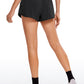 Feathery-Fit Soft Low Rise Mesh Liner Shorts with Zip Pocket 2.5''