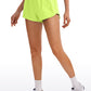 Feathery-Fit Soft Low Rise Mesh Liner Shorts with Zip Pocket 2.5''