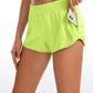 Feathery-Fit Soft Low Rise Mesh Liner Shorts with Zip Pocket 2.5''