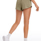 Feathery-Fit Soft Low Rise Mesh Liner Shorts with Zip Pocket 2.5''