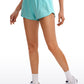 Feathery-Fit Soft Low Rise Mesh Liner Shorts with Zip Pocket 2.5''