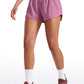 Feathery-Fit Soft Low Rise Mesh Liner Shorts with Zip Pocket 2.5''