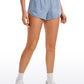 Feathery-Fit Soft Low Rise Mesh Liner Shorts with Zip Pocket 2.5''