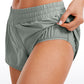 Feathery-Fit Soft Low Rise Mesh Liner Shorts with Zip Pocket 2.5''