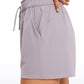 Stretch High-Rise Drawstring Shorts with Pockets 2.5"