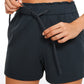 Stretch High-Rise Drawstring Shorts with Pockets 2.5"