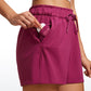 Stretch High-Rise Drawstring Shorts with Pockets 2.5"