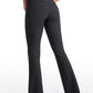 Ribbed High Waist Pocket Flare Leggings 31"