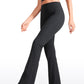 Ribbed High Waist Pocket Flare Leggings 31"