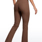 Ribbed High Waist Pocket Flare Leggings 31"