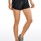 Feathery-Fit Mid-Rise Lined Shorts with Zip Pocket 3''