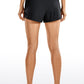 Feathery-Fit Mid-Rise Lined Shorts with Zip Pocket 3''