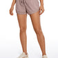 Feathery-Fit Mid-Rise Lined Shorts with Zip Pocket 3''