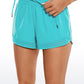 Feathery-Fit Mid-Rise Lined Shorts with Zip Pocket 3''